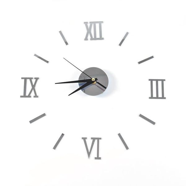 

punch-frameless wall clock 10*15*4cm 3d acrylic diy decoration silent simple for home livingroom bedroom p7ding clocks