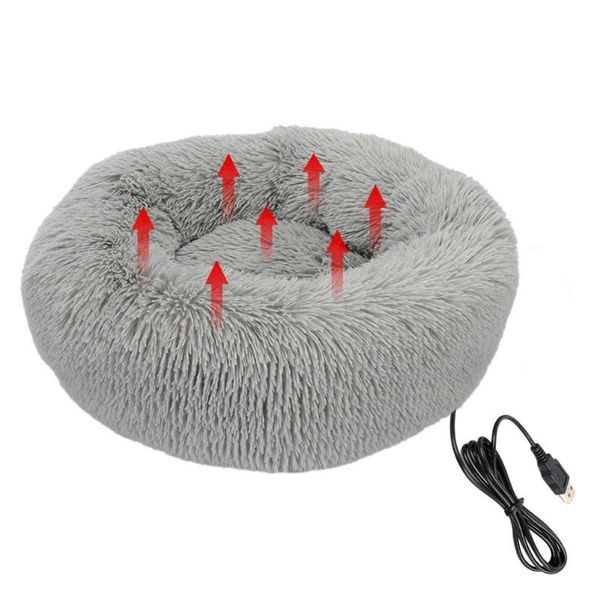 Canis canais aquecidos cama de estimação USB carregando cães de cão para cães pequenos gato indoor feito de macio delicado e fácil de limpar ma