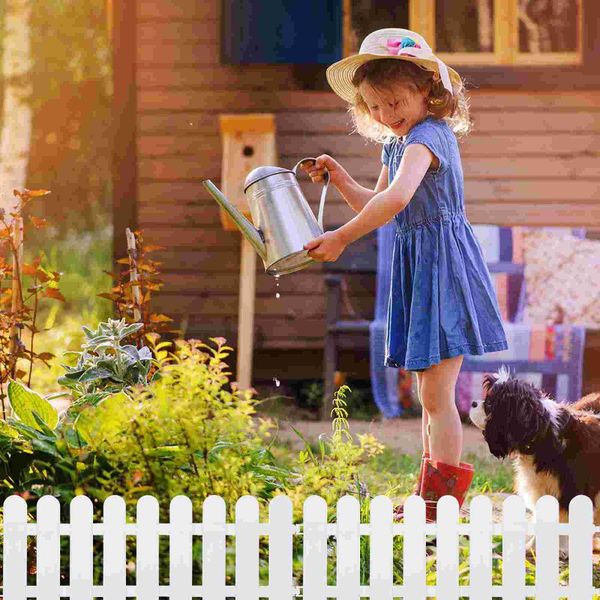 

small animal supplies 4pcs kindergarten flower fence garden vegetable white decor