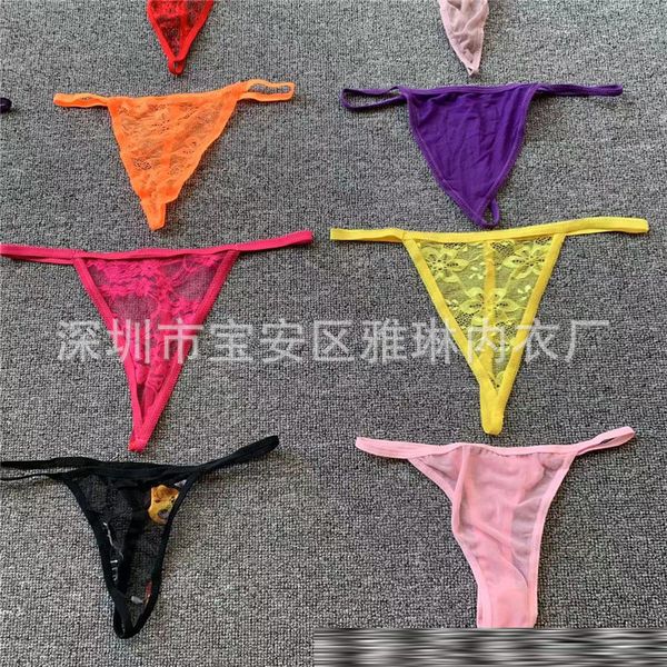 

1200pcs/lot women's g-strings lace panties women underwear briefs hollow out thong transparent underpants lingerie girls g string intim, Black;white