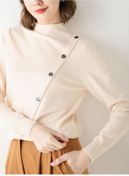 

fashion winter 2021 casual loose long sleeve sweater knit cardigan white women's sweaters, White;black