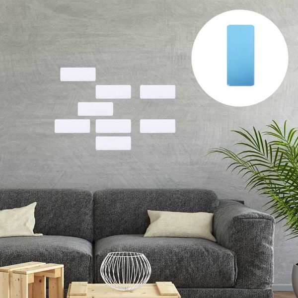 

wall stickers 18pcs acrylic mirror sticker decals waterproof paster (silver)