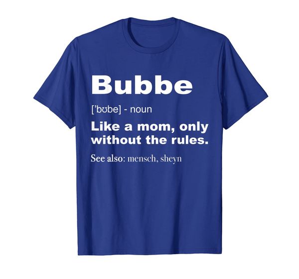 

yiddish bubbe definition shirt funny jewish grandma gifts, White;black
