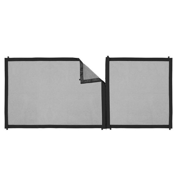

cat carriers,crates & houses dog magic gate adjustable zip design mesh pet gates, portable folding safety 70.87/43.3/27.5 isolated graceful
