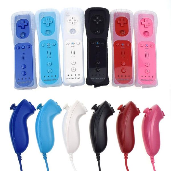 

game controllers & joysticks 2in1 nunchuck with motion plus for remote controller joystick