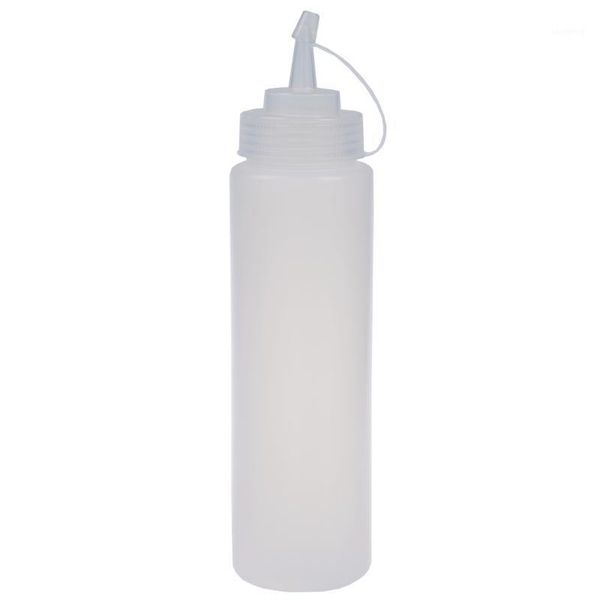 

storage bottles & jars ksfswhite plastic bottle dispenser compression sauce - 24 oz