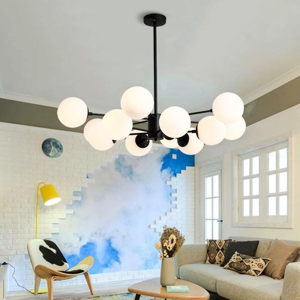 

nordic modern ceiling chandelier led indoor lighting bedroom living room illumination restaurant chandeliers