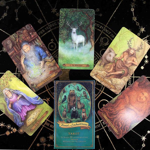 

forest of enchantment tarot kit deck cards & book set wiccan pagan metaphysical