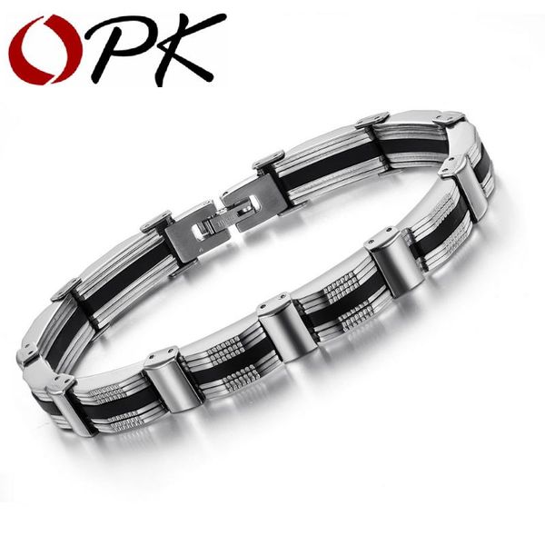 

jewelry stainless steel bracelet inlday arrivel 627 bangle, Black