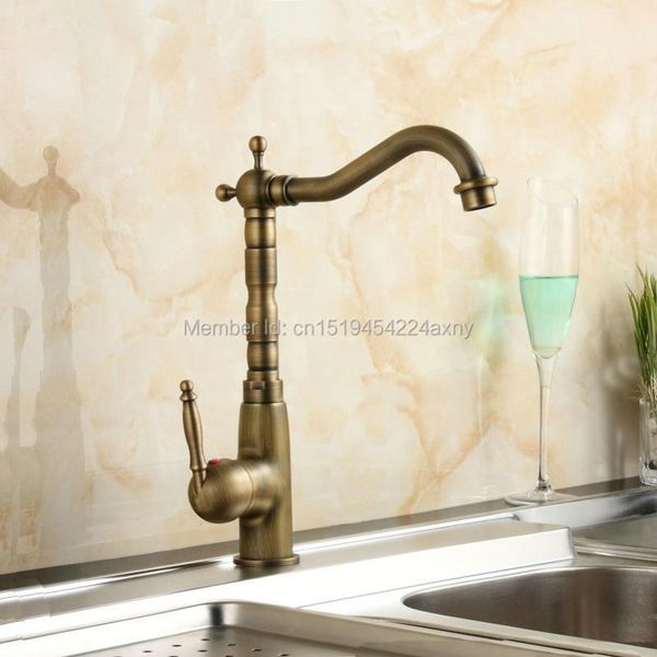 

bathroom sink faucets basin kitchen antique brass faucet tap luxury single handle and cold gi03