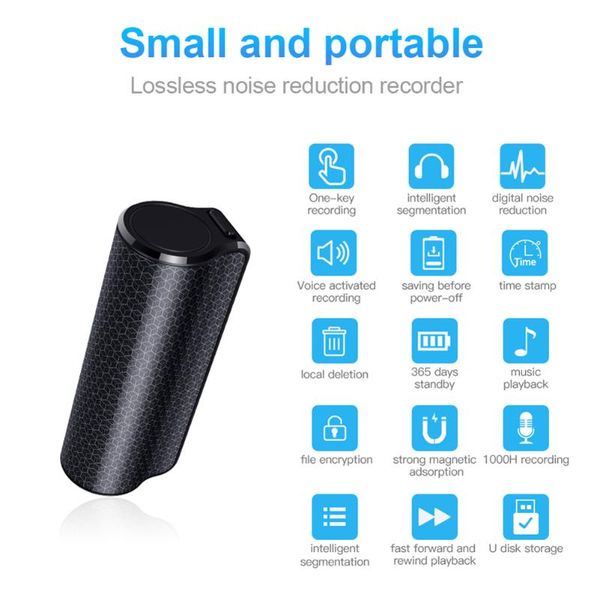 

digital voice recorder q70 professional mini audio magnet mp3 player 8/16/32g dictaphone denoise for lectures meetings
