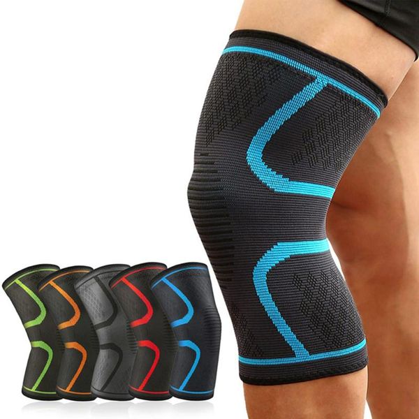 

1piece professional elastic knee pads nylon sports fitness kneepad protective gear patella brace support elbow &, Black;gray