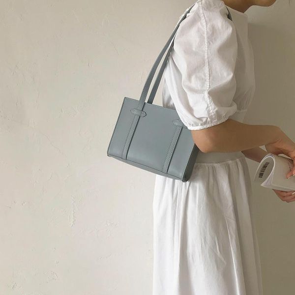 

bag women 2021 trendy net red retro wild ins simple small square niche design underarm school bags