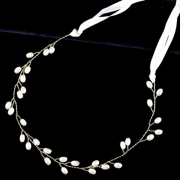 

hair clips & barrettes slbridal handmade wired rhinestones crystals pearls flower wedding headband bridal vine accessories bridesmaids women, Golden;silver