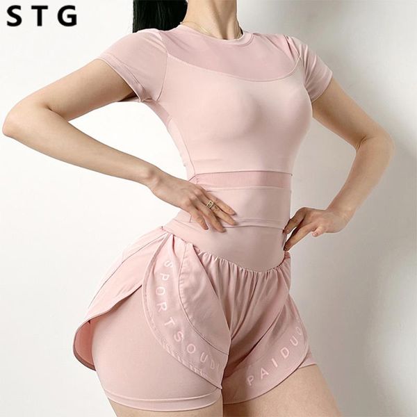 

yoga outfit vital shirts short sleeve solid color seamless women fitness crop workout gym clothes sportswear running t-shirts