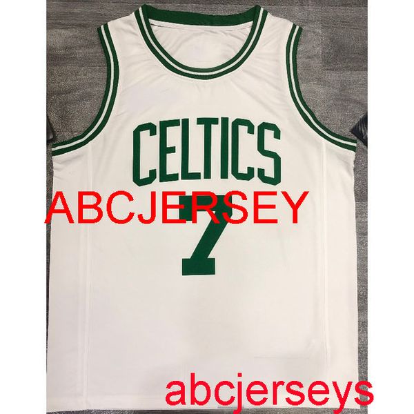 

7# brown white basketball jersey embroidery xs-5xl 6xl, Black