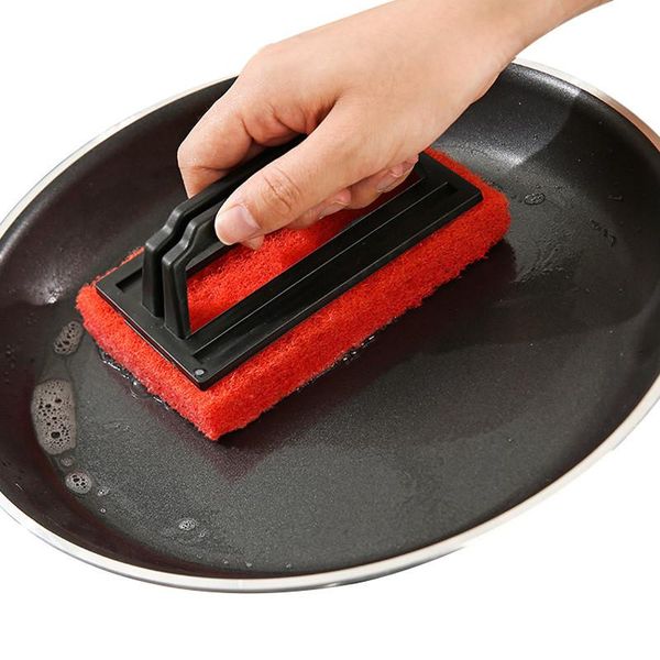 

cleaning cloths kitchen bathroom basin bathtub super scrubber cleaner deck scrub sponge brush with handle magic clean washing