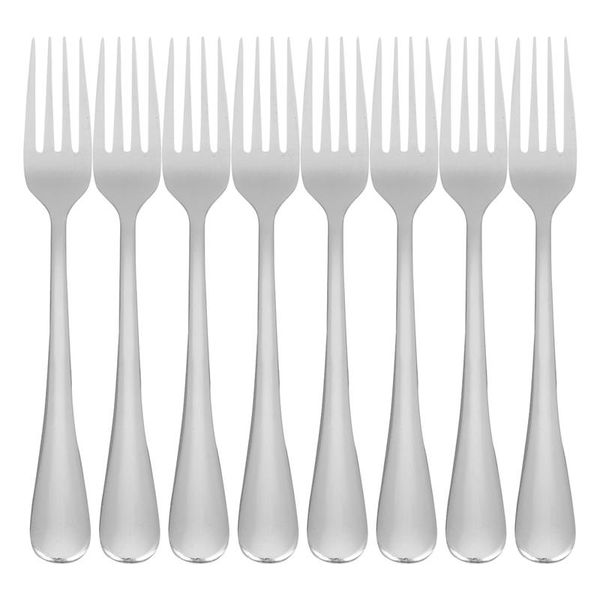 

forks 17,5cm stainless steel fork for dessert salad, no dishwasher damage, 8 pieces