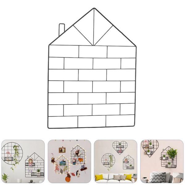 

other home decor iron po wall hanging ornament diy metal grids display postcards picture