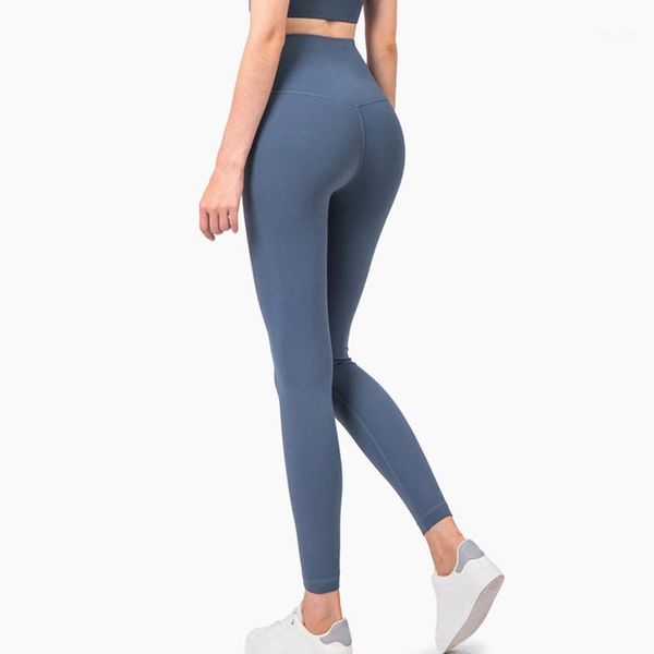 

yoga outfits buttery-soft naked-feel athletic fitness leggings women four-way stretchy gym sport tights pants1, White;red