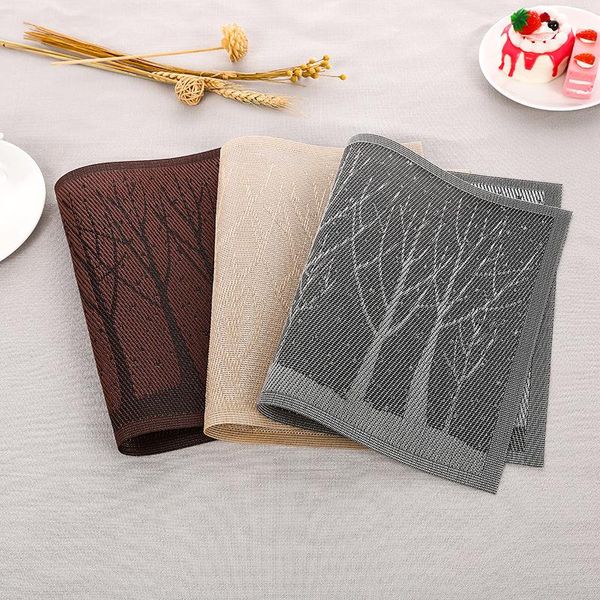 

mats & pads 4pcs/set european style placemats pvc heat insulation coasters tableware