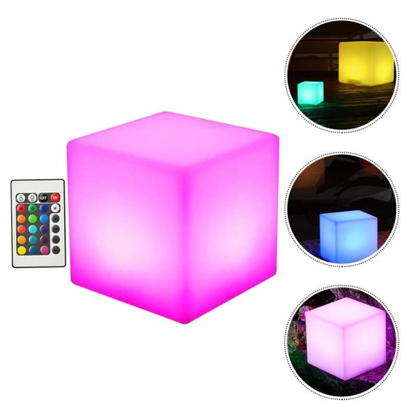 

party decoration 1 pc 10cm led cube light outdoor waterproof lamp (assorted color)