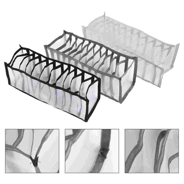 

storage drawers 3pcs practical socks boxes thickened drawer type stockings nylon