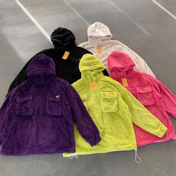 

women's wool & blends 2021ss xoxogoodboy high street winter coat for women techwear jacket pocket autumn and men, Black