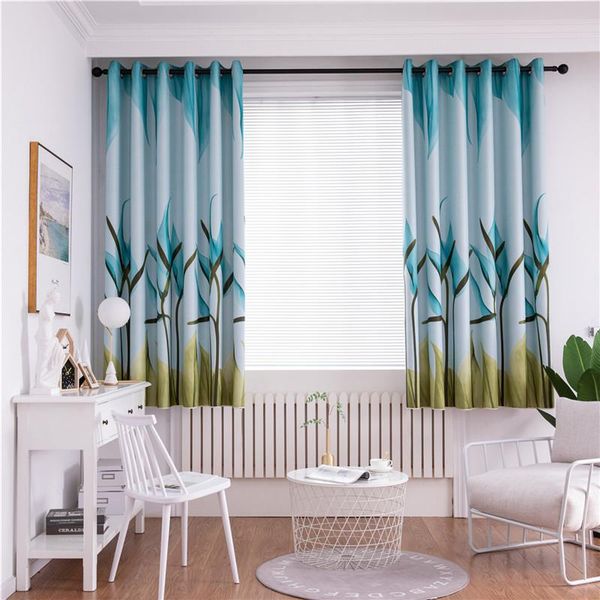 

modern blackout curtains for living room window bedroom fabrics ready made finished drapes blinds tend curtain