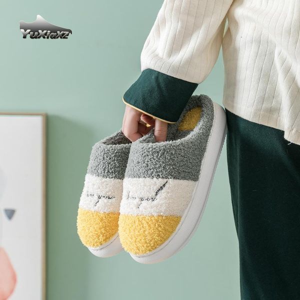 

cotton women's slippers female household women shoes fall/winter indoor warm for home 151, Black