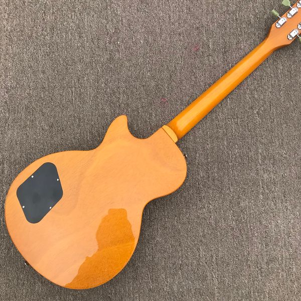 

rosewood fingerboard electric guitar, gold solid mahogany body electric guitar