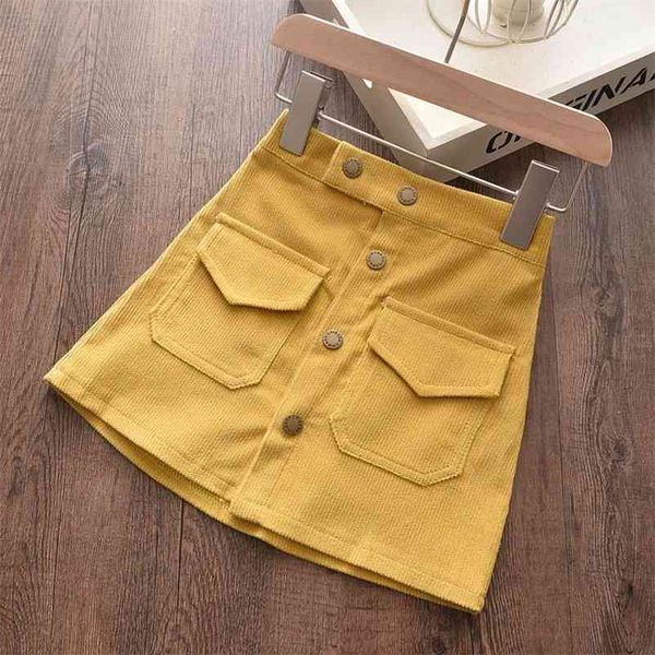 

girl casual skirts autumn cute girls princess denim children button kids baby suits 3 7y 210429, Blue