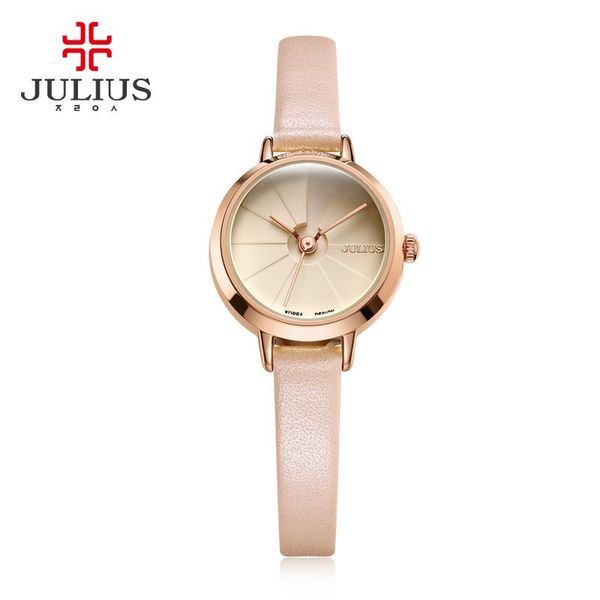 

wristwatches women's creative stairs design slim watch julius female elegant fashion whatch gift box packed ladies drop ja-979, Slivery;brown
