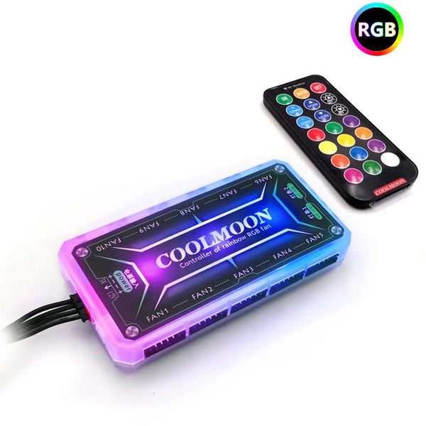 

rgb fan controller luminous color changing line fans & coolings