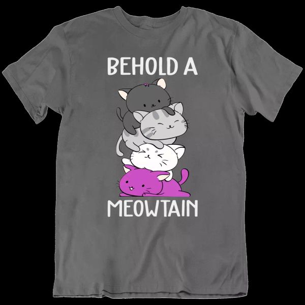

behold a meow tain paws cat kitten crazy pet funny lover gift men's t shirt new, White;black