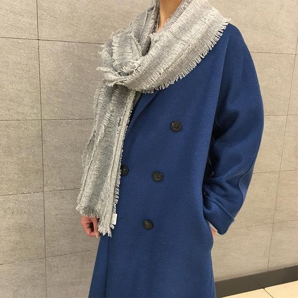 

hats, scarves & gloves sets cut wool scarf shawl for autumn and winter women's super long fashion joker gray swr0651, Blue;gray