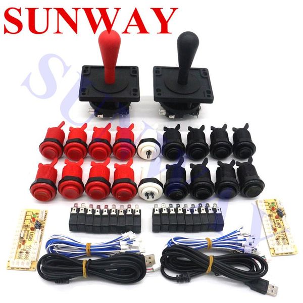 

game controllers & joysticks arcade diy kit for mame usb zero delay encoder with 8 way happ style joystick american push button