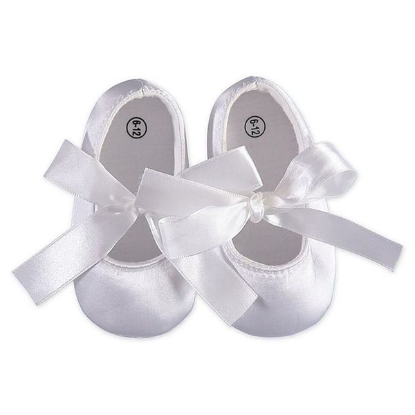 Кукольный роскошный белый сатин Baby Show Captish Girl Shoes Creationing Infant First Walkers Handmade старинные кружевные туфли 210326