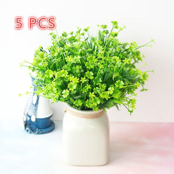 

plant wall matching material simulation aquatic grass four-leaf clover ferns 1pc vase not included decorative flowers & wreaths