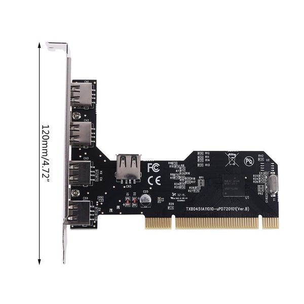 

ports usb 2.0 pci hub controller expansion card 480mbps deskconverter nec720101 chipset driver computer cables & connectors
