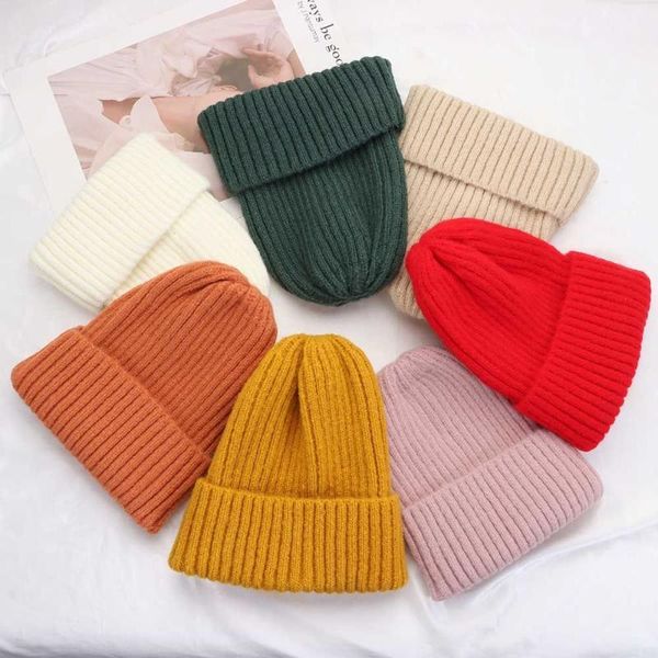

beanies warm women man cuff beanie hat hip hop skullcaps knitted