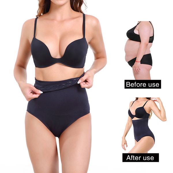 

3pieces/lot butt lifter seamless women high waist slimming tummy control panties knickers pant briefs lady shapewear underwear body shaper, Black;white