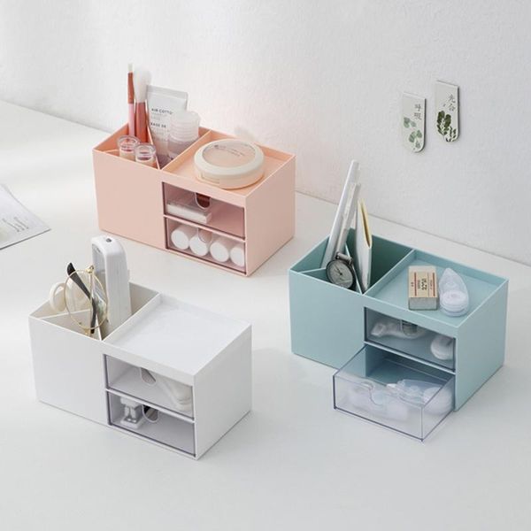 

storage drawers double drawer deskmake up organizer remote control stationery jewelry box