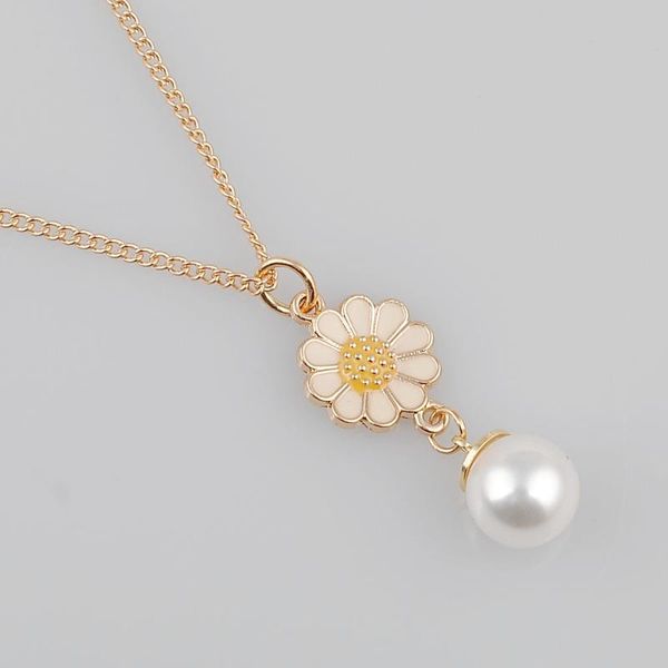 

pendant necklaces charm gold rose simulated pearl necklace, Silver