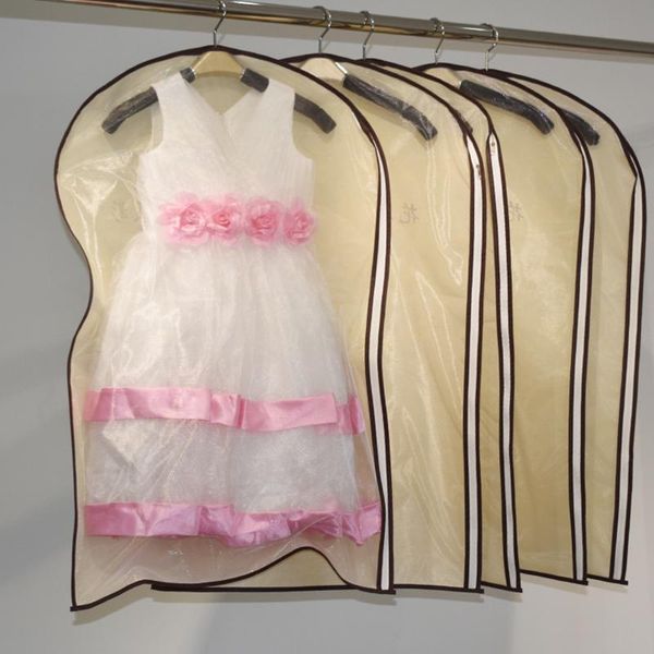 

clothing & wardrobe storage clothes hanging garment dress coat dust cover home bag pouch case child non-woven print logo