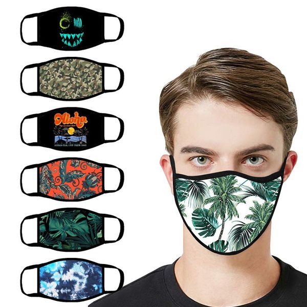 

custom logo face cotton printed dustproof fashion wash decorative face mask