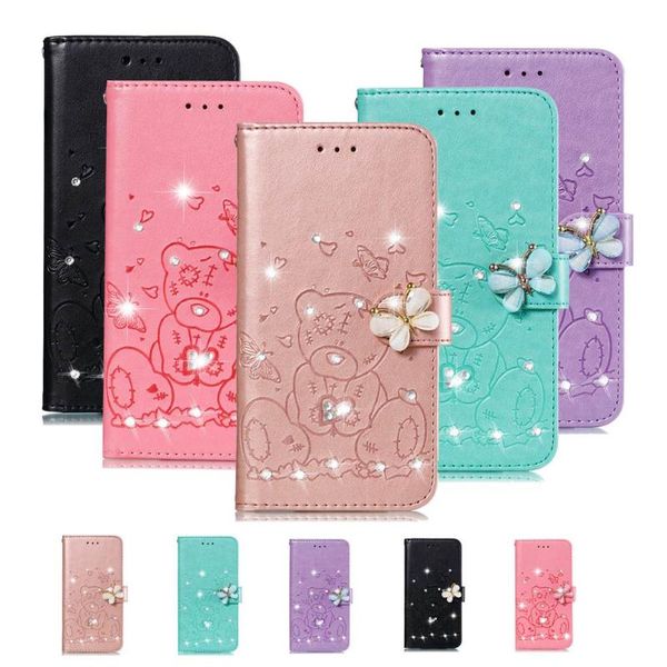 

for galaxy a01 a10 a11 a20 a21 a30 a40 a41 a50 a51 a70 a71 a81 a91 m10 m60 m80 s e cover rhinestone flip leather cases cell phone