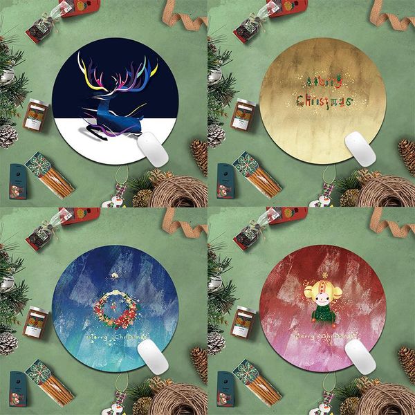 

mouse pads & wrist rests christmas gift pad non-slip thick round small