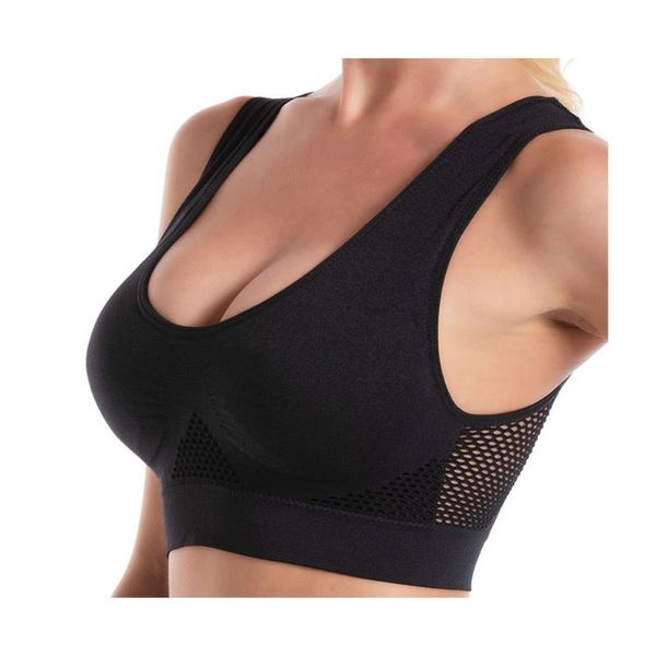 

style mesh breathable women sports bra plus-size yoga running fitness underware outfit