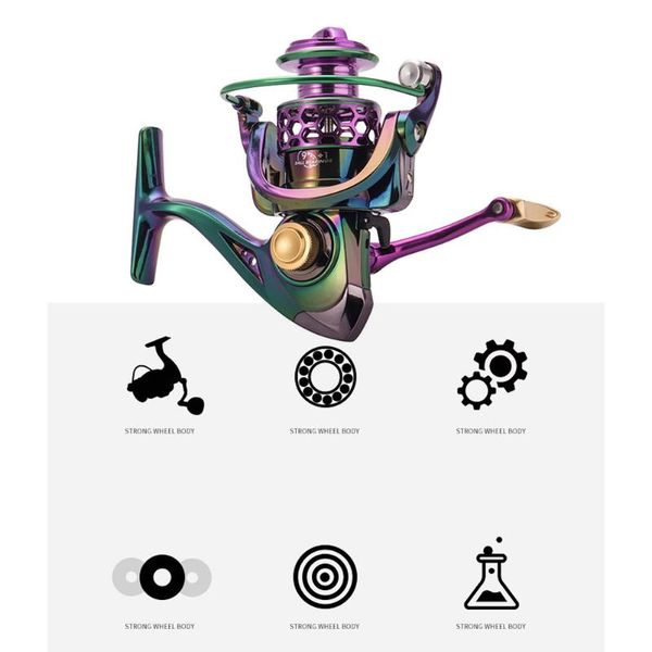 

metal sea fishing reel high speed 4.7:1 bearing 9+1bb outdoor fish wheel saltwater accessories baitcasting reels